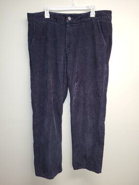 Logan Hill Blue Corduroy Pants Men's Size 38 Casual Straight Leg